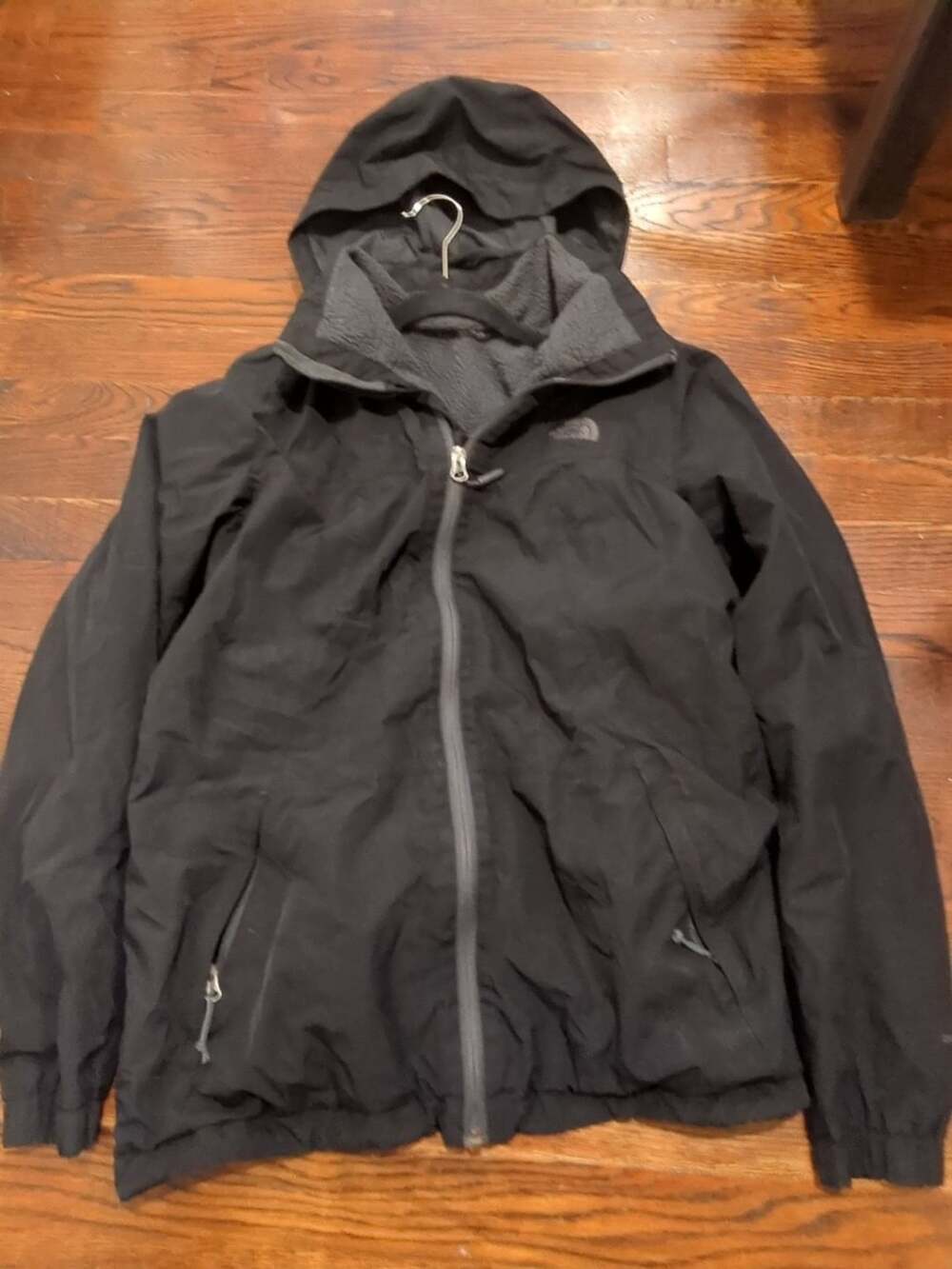 The North Face Women's Black Fleece Lined Hooded Jacket Size M